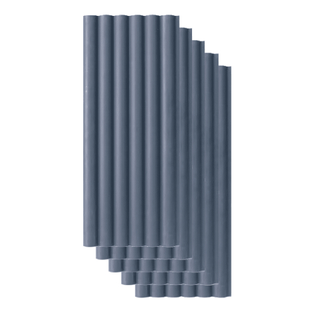 Riflaje Polimer Rigid - Set 5 panouri decorative,riflaj,polimer rigid,260x15x1.2 cm, albastru închis