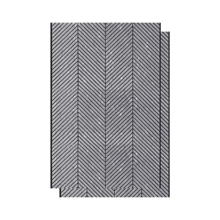 Riflaje & Panouri riflate - Set 2 panouri decorative ,riflaj ,polimer rigid,260x30x0.5cm, gri