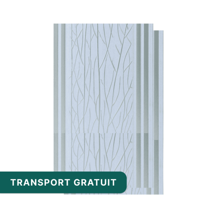 Riflaje & Panouri riflate - Set 2 panouri decorative ,riflaj ,polimer rigid,260x31x0.8cm alb model