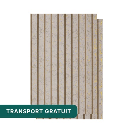 Riflaje & Panouri riflate - Set 2 panouri decorative ,riflaj ,polimer rigid,260x31x0.8cm, auriu model - Copie