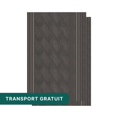 Riflaje & Panouri riflate - Set 2 panouri decorative ,riflaj ,polimer rigid,260x31x0.8cm, maro model