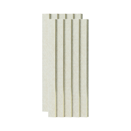 Riflaje & Panouri riflate - Set 2 panouri decorative, riflaj, polimer rigid, 270x12x 1.1 cm, crem
