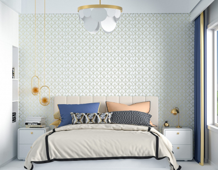 Set 3 panouri decorative,riflaj ,polimer rigid 244x 60x 0.4 cm,  alb [1]