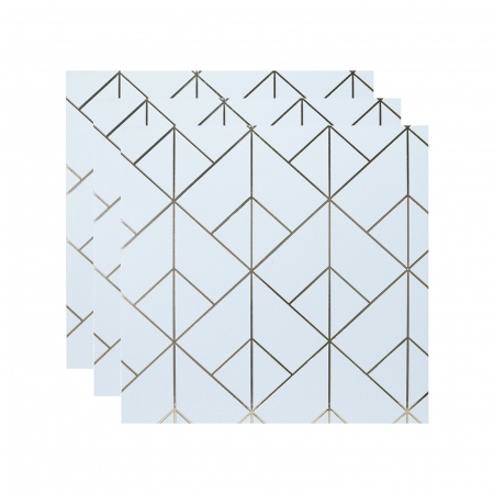 Riflaje & Panouri riflate - Set 3 panouri decorative,riflaj ,polimer rigid 244x 60x 0.4 cm,  alb