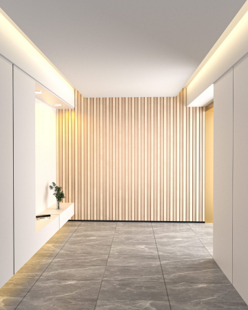 Set 2 panouri decorative, riflaj, polimer rigid, 270x12x1.2 cm, auriu [1]