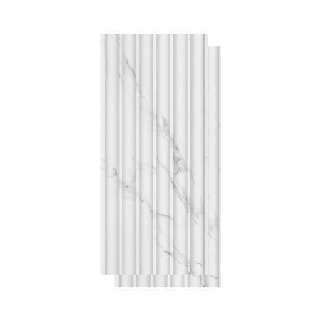 Riflaje & Panouri riflate - Set 2 panouri decorative,riflaj,wpc,260x15,7x1.5 cm, alb model