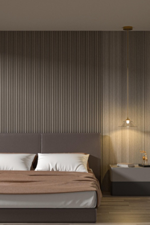 Set 2 panouri decorative,riflaj,wpc,260x20x2cm, gri [1]