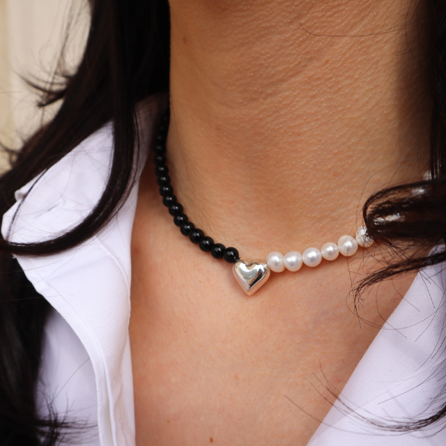 Colier Heart on Pearls [4]