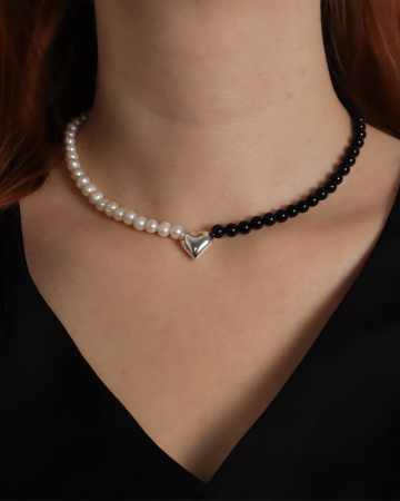Coliere - Colier Heart on Pearls