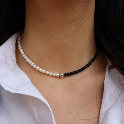 Colier Heart on Onix [3]