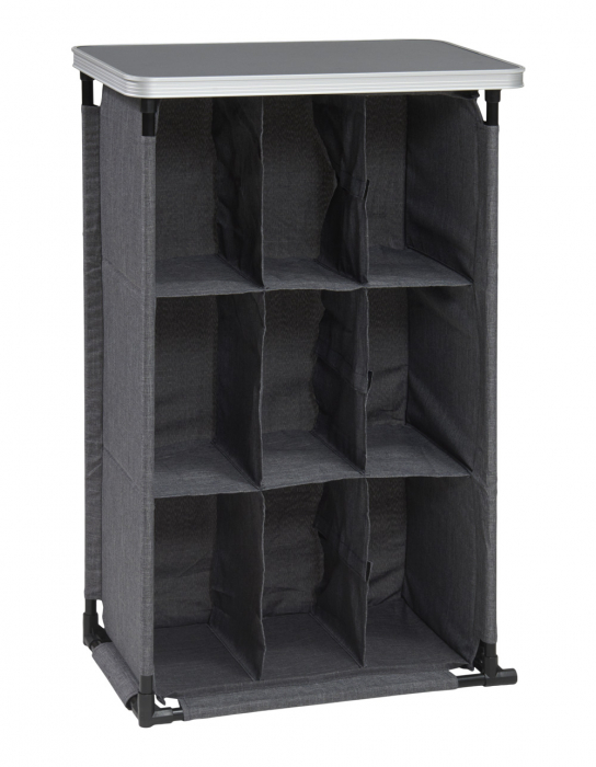 Dulap plaibil pentru încălțăminte „Wecamp Modus” 9 rafturi, incl. 2 placi de acoperire - Gri [2]