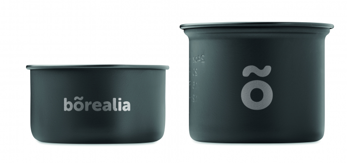 Set de 2 oale de camping cu set de tacamuri [4]