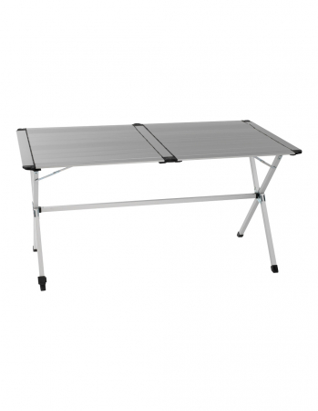 Mese plinate Camping - Masa din sipci din aluminiu Wecamp 140 x 80 cm.
