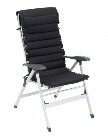 Scaune de Camping - Pernă „Wecamp” | Negru | 142 x 52 x 3 cm