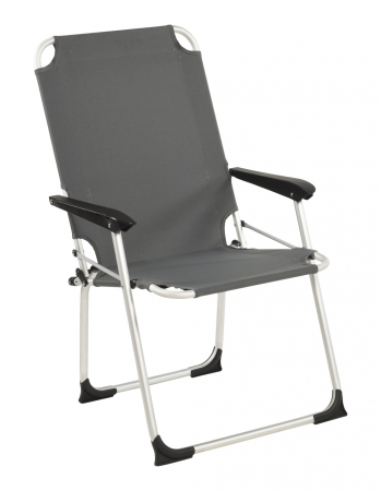 Scaune de Camping - Scaun „Wecamp Pirlo” | Gri, cadru din aluminiu