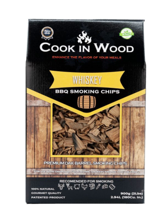 Cook In Wood - Așchii de stejar pentru afumare COOK IN WOOD – 900 g, disponibile în 5 arome premium