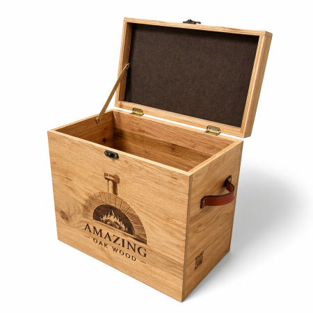 Produse - Cutie din stejar pentru lemne – Amazing Oak Wood