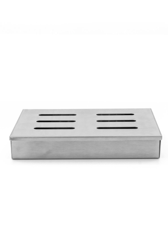 Cook In Wood - Cutie metalică pentru afumare COOK IN WOOD – Smoke Box, 21 × 13 × 3,5 cm