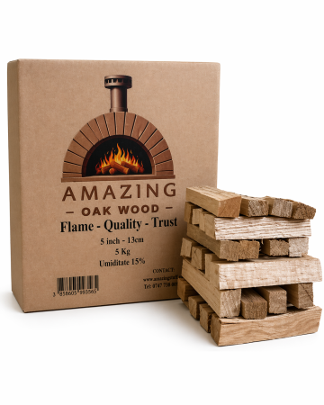 Produse - Lemn de foc pentru pizza (5 Inch / 13 cm), 5 kg, Uscat,