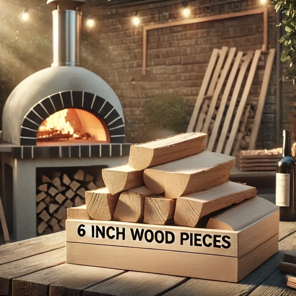 Lemn Premium din Stejar Uscat – 6 Inch (15 cm), 6 kg, Ideal pentru Grătare, și Cuptoare de Pizza (Ooni, Solo, Bertello) [0]