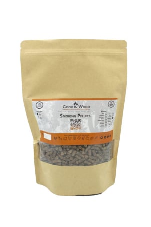 Peleti de lemn natural pentru afumare - Peleți naturali pentru afumare COOK IN WOOD – 700 grame, disponibili în 5 arome