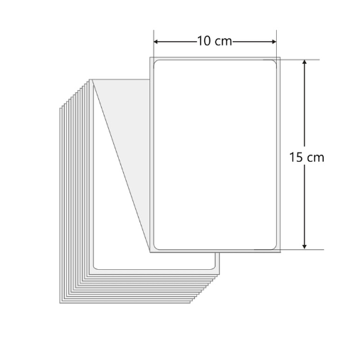 500 buc etichete adezive AWB 100x150 mm fold Z [2]