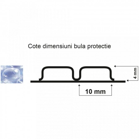 30 mp Folie cu bule 60 gr/mp - 0,30 m latime x 100 m lungime = 30 mp [4]