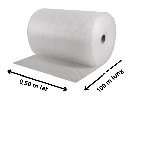 50 mp Folie cu bule 60 gr/mp - 0,5 m latime x 100 m lungime = 50 mp [2]