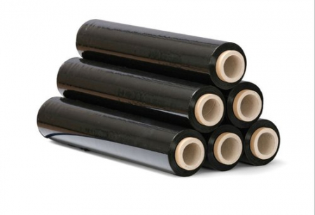 Set 6 buc Folie Stretch manual NEGRU - 2,0 kg / rola 500 mm , 23 my - set 6 buc [1]