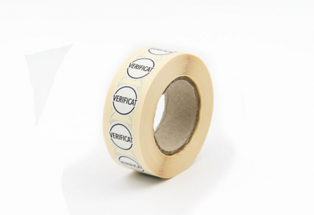 Etichete Plastic Autoadezive - 1000 buc Rola cu eticheta "VERIFICAT" diametru 18 mm, autoadezive 1000 buc