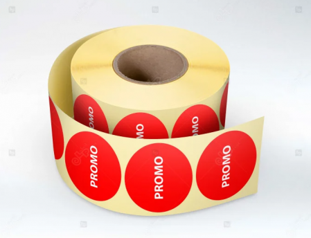 Etichete Plastic Autoadezive - 1000 buc Rola cu eticheta "PROMO " diametru 40 mm, autoadezive