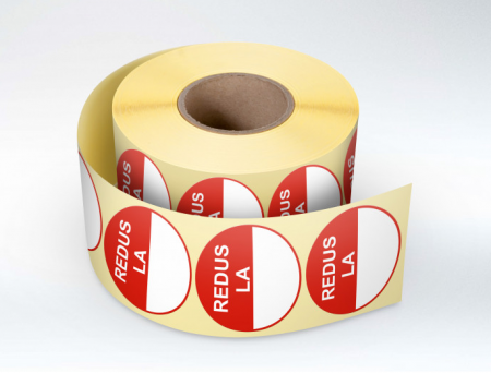 Etichete Plastic Autoadezive - 1000 buc Rola cu eticheta "REDUS LA " diametru 40 mm, autoadezive