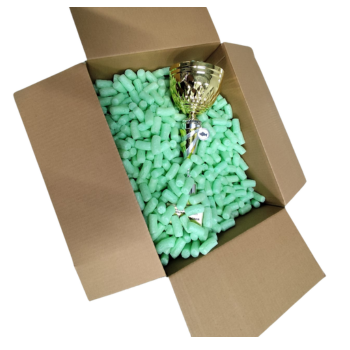 Carton + Cutii - 120 L fulgi verzi amidon cutie