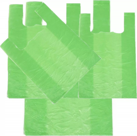 250 Pungi Biodegradabile 4-5 kg ( 50 pungi/ set x 5 set ) - verde deschis [1]