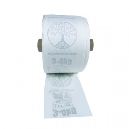 Pungi Plicuri Saci - 250 Pungi Biodegradabile legume fructe fara maner 4-5 kg - verde deschis