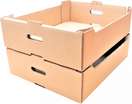 Carton + Cutii - 15 buc Ladita fructe mica 400 x 300 x 130 mm - K13 mic