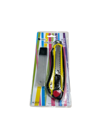 Accesorii - Cutter 18mm, ghidaj metalic + 5 lame rezerva, uz industrial