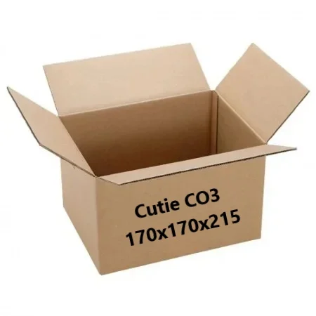 Ladite Fructe / Legume - Set 25 buc Cutie carton NATUR 170 x 170 x 215 mm