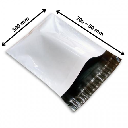 Pungi ( Plicuri ) Curierat Normale - Set 250 buc plic punga curierat 500x700 + 50mm, 60 my, reciclat 100%