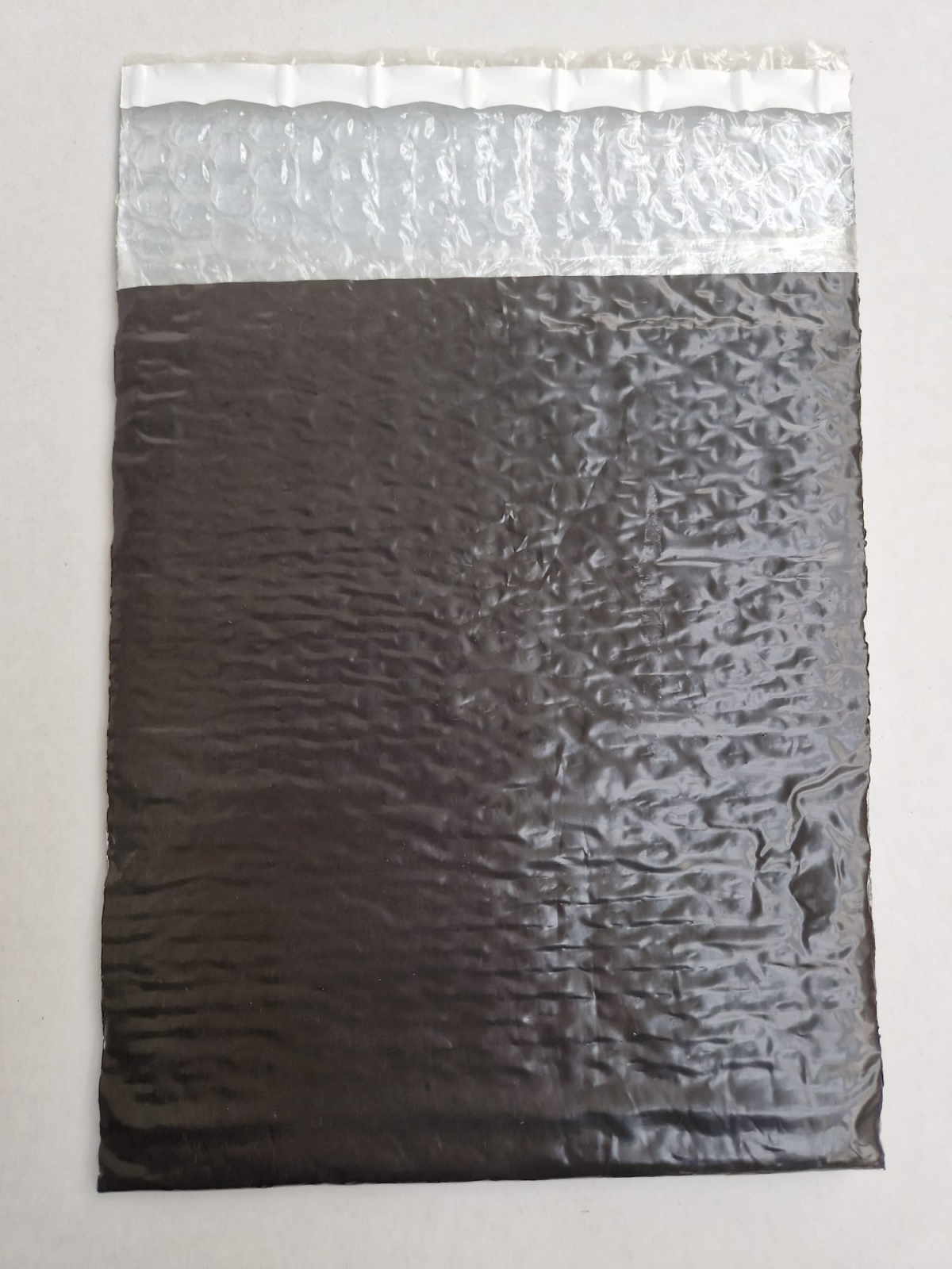 50 buc plicuri antișoc din plastic cu bule, negru, 230 x 320 + 50 mm