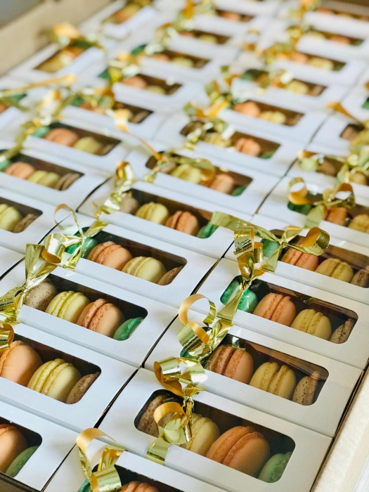 CUTIE 3-4 MACARONS, 11X5X4.5 CM, CU SERTAR, COD MAC1-ALB, SET 5 BUC [6]