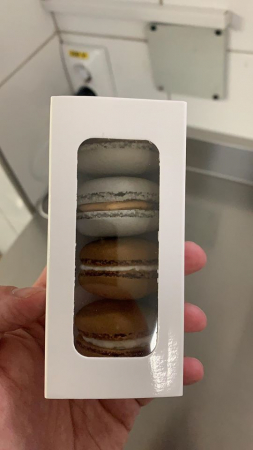 CUTIE 3-4 MACARONS, 11X5X4.5 CM, CU SERTAR, COD MAC1-ALB, SET 5 BUC [4]