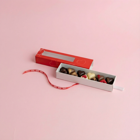 CUTII CU SERTAR PENTRU PRALINE - P1- HEART