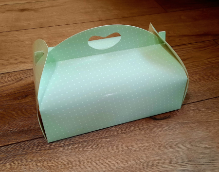 CUTII CU MANER PENTRU PRAJITURI/ TORTURI - Cutie CU MANER 175X105X75 VERDE