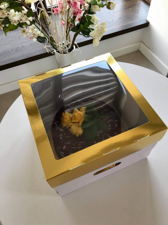 CUTII DE TORT CU FEREASTRA - Cutie Pentru Tort 30x30x15 cm, cu fereastra
