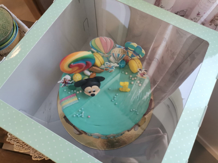 CUTII DE TORT SMART-CAKE BOX - Cutie pentru tort 30x30x15 cm, cu fereastra