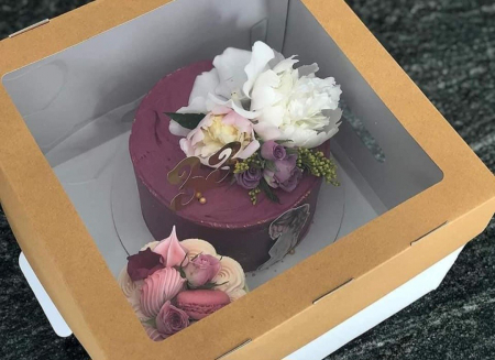 CUTII DE TORT SMART-CAKE BOX - Cutie Pentru Tort 30x30x20 cm, cu fereastra