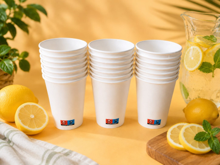 BOLURI SI PAHARE DIN CARTON - P14OZ- ALB