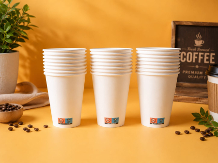 BOLURI SI PAHARE DIN CARTON - P9OZ- ALB