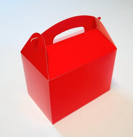 CUTII CU MANER - Plasuta Carton 17X11X12 CM, Rosu